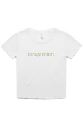 forage flirt ribbed baby tee