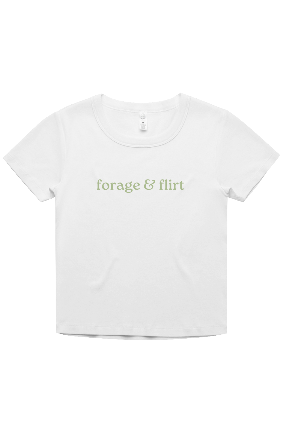 forage flirt ribbed baby tee