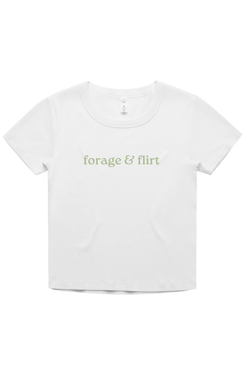 forage flirt ribbed baby tee