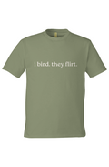 i bird they flirt cotton tee